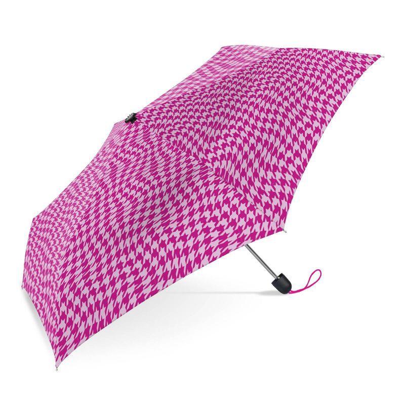 slide 3 of 8, ShedRain Mini Manual Compact Umbrella - Bristol: Telescoping Shaft, Abstract Pattern, 38" Span, 1 ct