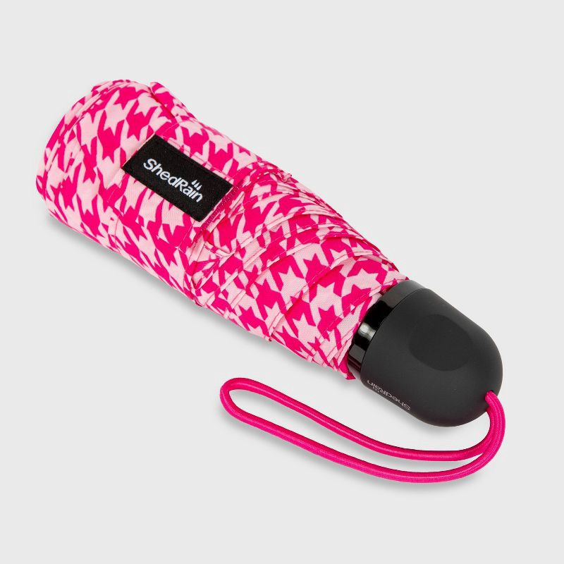 slide 4 of 8, ShedRain Mini Manual Compact Umbrella - Bristol: Telescoping Shaft, Abstract Pattern, 38" Span, 1 ct