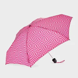 ShedRain Mini Manual Compact Umbrella - Bristol: Telescoping Shaft, Abstract Pattern, 38" Span