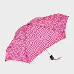 ShedRain Mini Manual Compact Umbrella - Bristol: Telescoping Shaft, Abstract Pattern, 38" Span