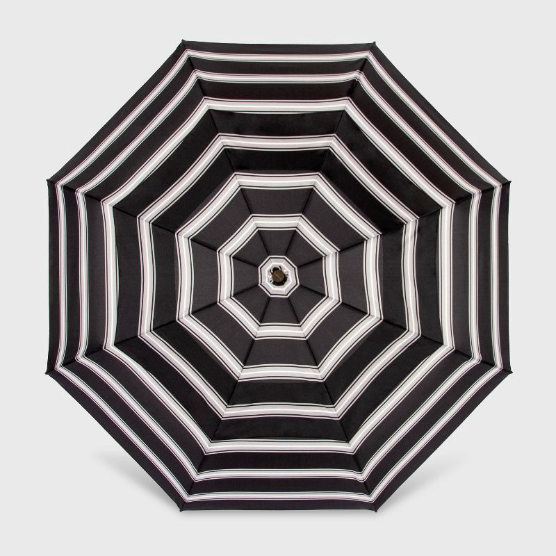 slide 8 of 8, ShedRain VORTEX Auto Open Auto Close Compact Umbrella - Eddie: Telescoping Shaft, Polyester Shell, Stripe Pattern, 1 ct