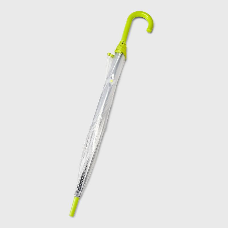 slide 2 of 6, ShedRain Bubble Umbrella - Clear Aloe: Manual Solid Design, Plastic Handle, 52" Span, Canvas & Elastic Construction, 1 ct