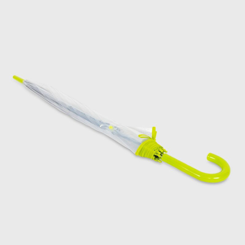 slide 4 of 6, ShedRain Bubble Umbrella - Clear Aloe: Manual Solid Design, Plastic Handle, 52" Span, Canvas & Elastic Construction, 1 ct