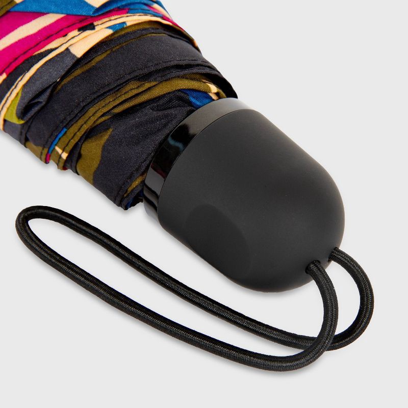 slide 8 of 8, ShedRain Mini Manual Compact Umbrella - Hali: Floral Pattern, Telescoping Shaft, 38" Span, 1 ct