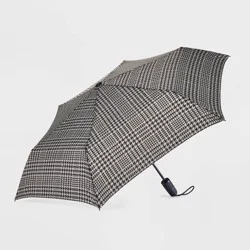ShedRain Auto Open Auto Close Compact Umbrella - Walker: Telescoping Shaft, Stripe Pattern, 54" Span