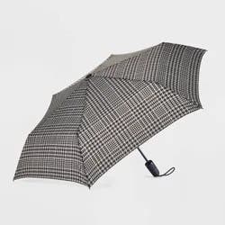 ShedRain Auto Open Auto Close Compact Umbrella - Walker: Telescoping Shaft, Stripe Pattern, 54" Span