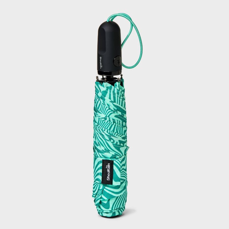 slide 2 of 8, ShedRain Auto Open Auto Close Compact Umbrella - Escape: Telescoping Shaft, Abstract Pattern, 54" Span, 1 ct
