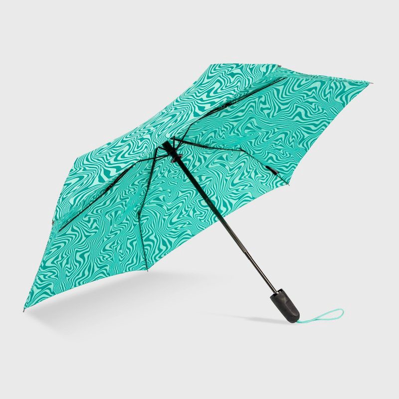 slide 6 of 8, ShedRain Auto Open Auto Close Compact Umbrella - Escape: Telescoping Shaft, Abstract Pattern, 54" Span, 1 ct