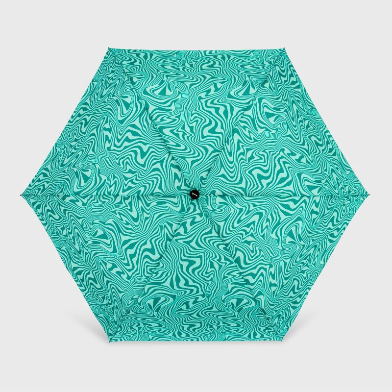 slide 8 of 8, ShedRain Auto Open Auto Close Compact Umbrella - Escape: Telescoping Shaft, Abstract Pattern, 54" Span, 1 ct