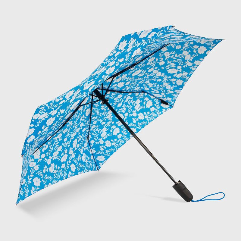 slide 5 of 8, ShedRain Auto Open Auto Close Compact Umbrella - Marietta: Telescoping Shaft, Abstract Pattern, 54" Span, 1 ct