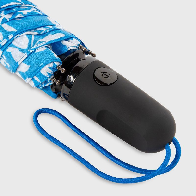 slide 6 of 8, ShedRain Auto Open Auto Close Compact Umbrella - Marietta: Telescoping Shaft, Abstract Pattern, 54" Span, 1 ct