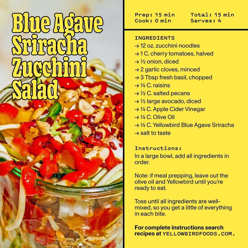 slide 10 of 12, Yellowbird Blue Agave Sriracha Hot Sauce - 9.8oz, 9.8 oz