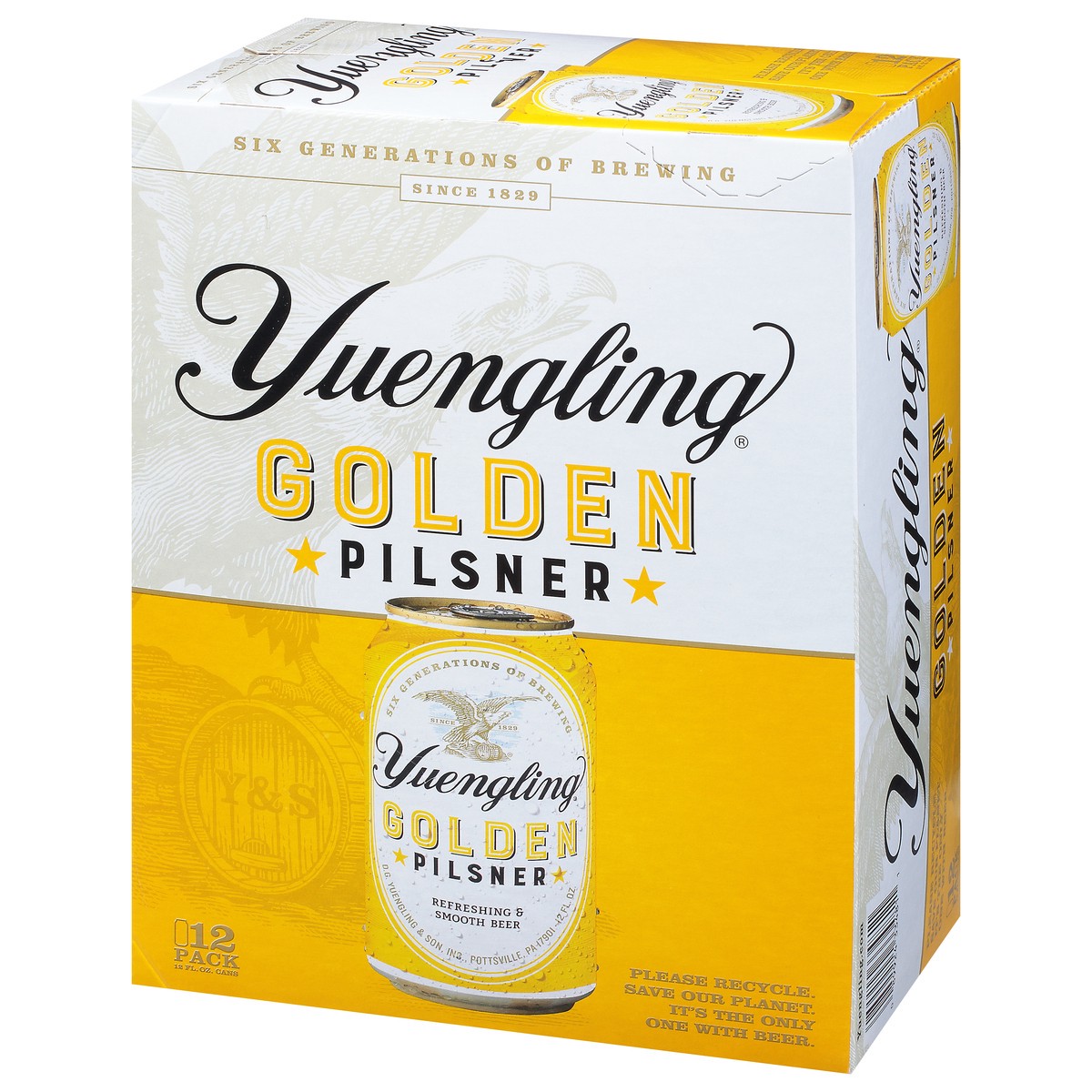 slide 8 of 15, Yuengling Golden Pilsner Beer 12 - 12 fl oz Cans, 12 ct; 12 fl oz