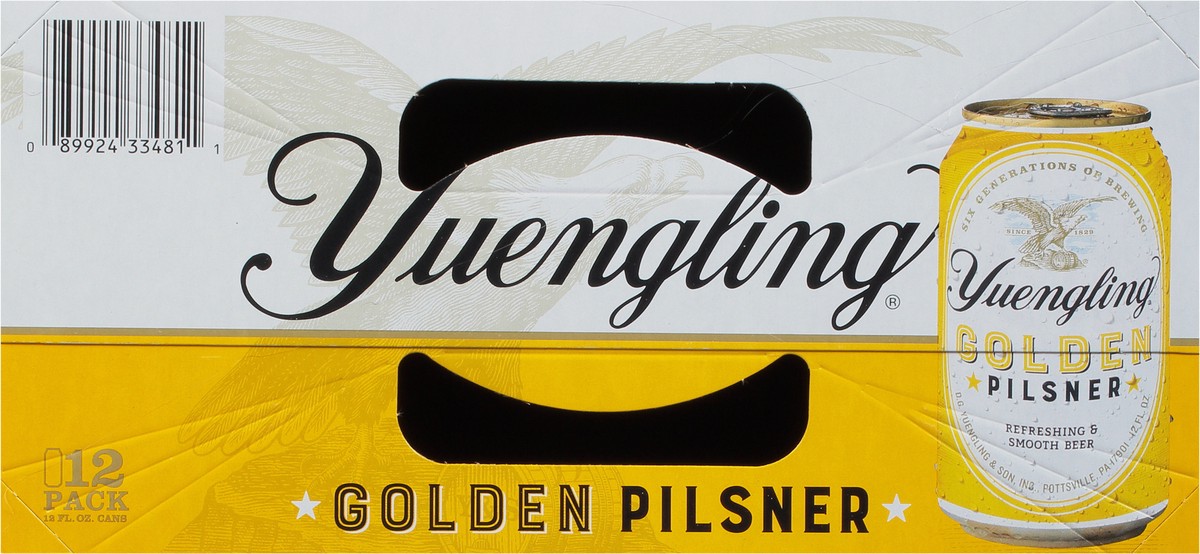 slide 2 of 15, Yuengling Golden Pilsner Beer 12 - 12 fl oz Cans, 12 ct; 12 fl oz