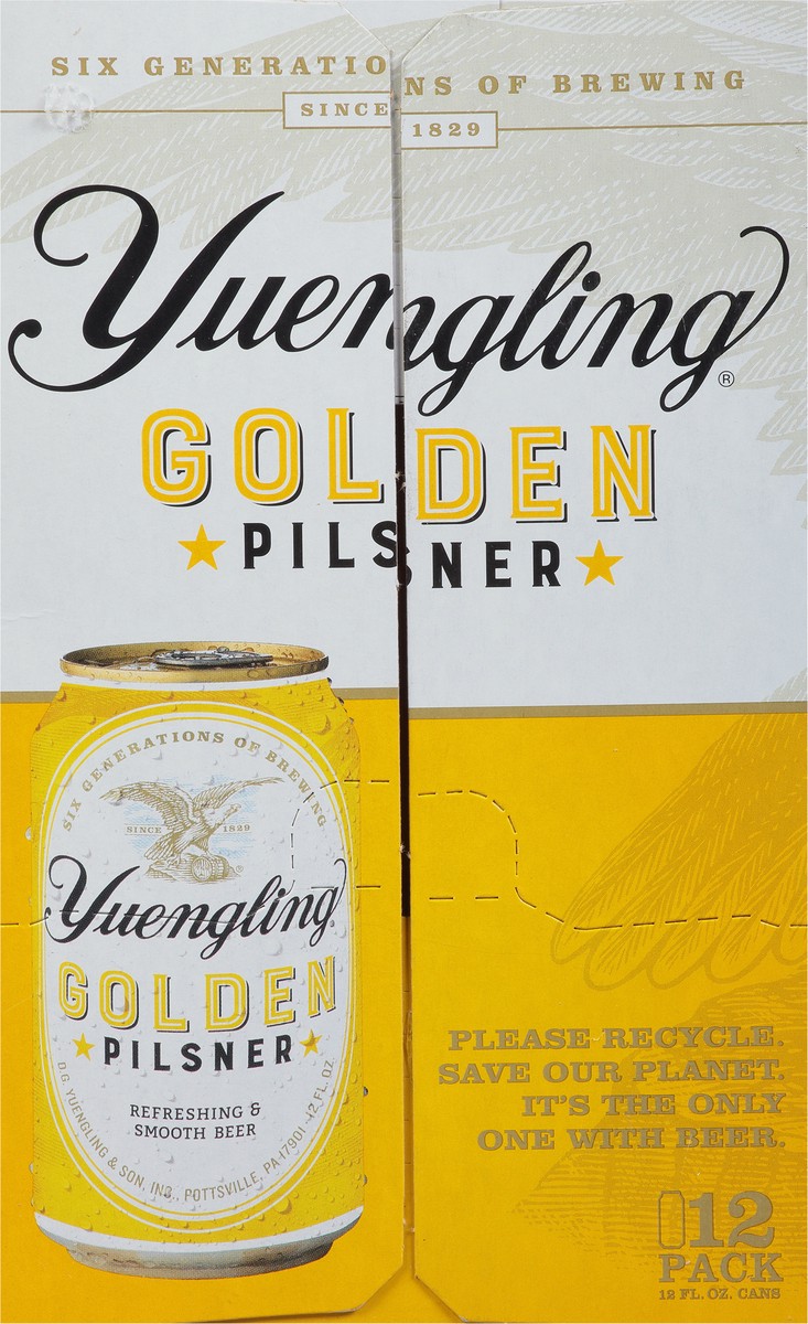 slide 7 of 15, Yuengling Golden Pilsner Beer 12 - 12 fl oz Cans, 12 ct; 12 fl oz