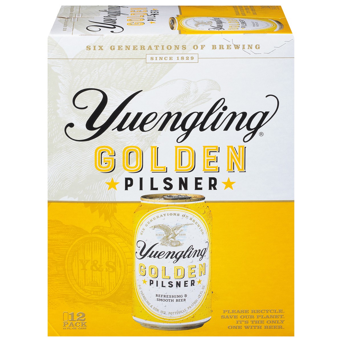 slide 1 of 15, Yuengling Golden Pilsner Beer 12 - 12 fl oz Cans, 12 ct; 12 fl oz