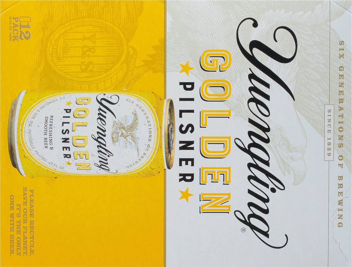 slide 5 of 15, Yuengling Golden Pilsner Beer 12 - 12 fl oz Cans, 12 ct; 12 fl oz