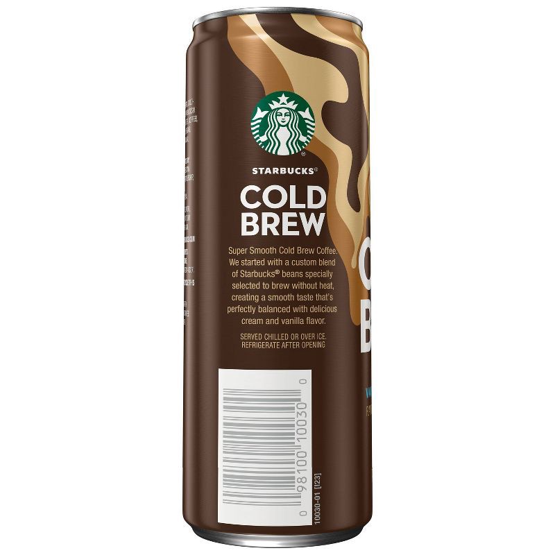 slide 2 of 4, Starbucks RTD Starbucks Vanilla Sweet Cream Cold Brew Premium Coffee Drink - 11 fl oz Can, 11 fl oz