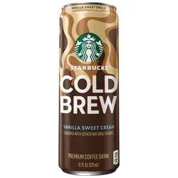 Starbucks RTD Starbucks Vanilla Sweet Cream Cold Brew Premium Coffee Drink - 11 fl oz Can