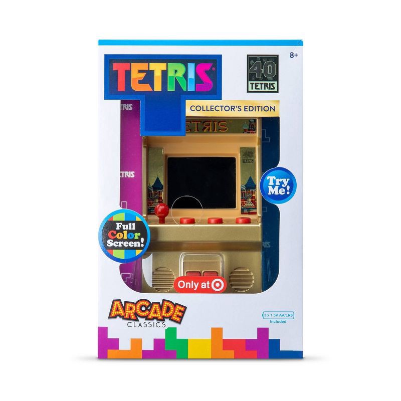 slide 4 of 5, Tetris Arcade Classic Handheld Game : Electronic Game, Single Player, Sound Effects, Creative Thinking, 1 ct