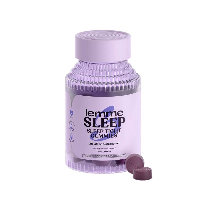 slide 1 of 6, Lemme Sleep Tight Vegan Gummies - 60ct, 60 ct