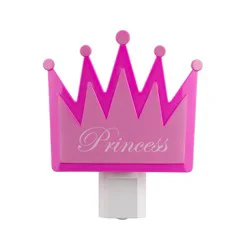 Energizer Princess Crown Light Sensing Night Light: LED Plug-In for Kids', Pink, Electric, All Ages