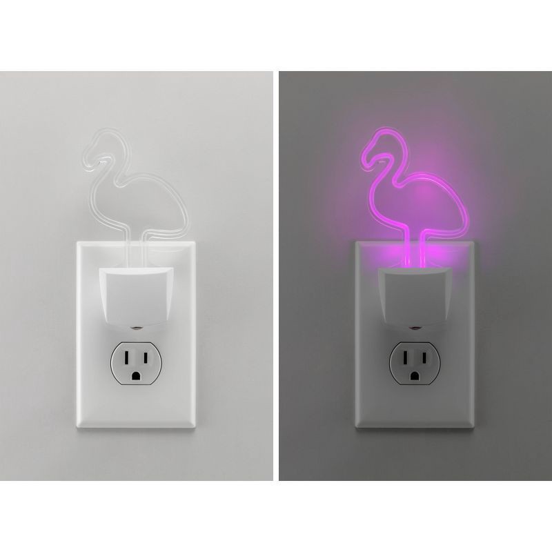 slide 9 of 11, Energizer LED Flamingo Automatic Night Light Pink, 1 ct