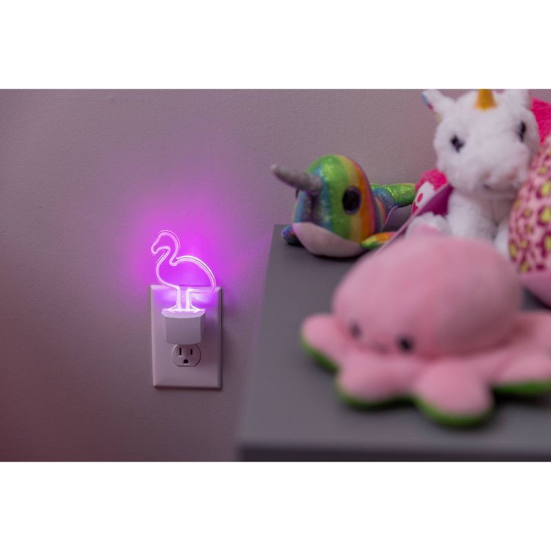 slide 5 of 11, Energizer LED Flamingo Automatic Night Light Pink, 1 ct