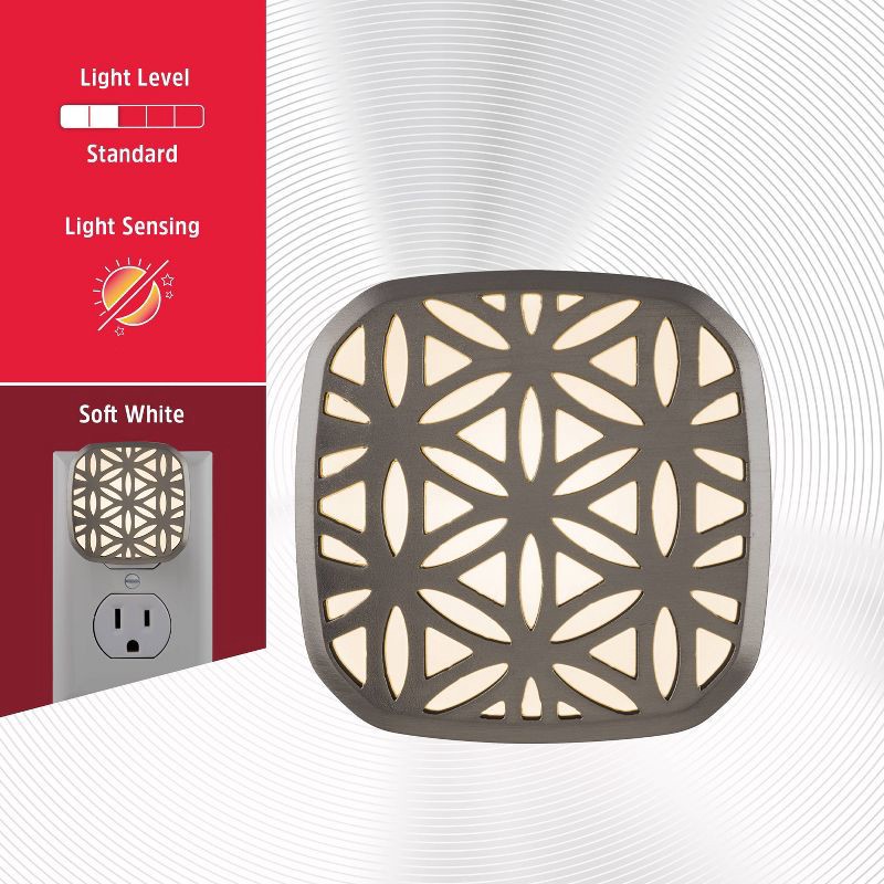 slide 11 of 14, Energizer LED Mini Deco Lights Flower Design 2pk: Plug-In Nightlights, Electric, White, All Ages, 5 Watts, No Assembly Required, 2 ct