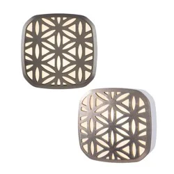 Energizer LED Mini Deco Lights Flower Design 2pk: Plug-In Nightlights, Electric, White, All Ages, 5 Watts, No Assembly Required