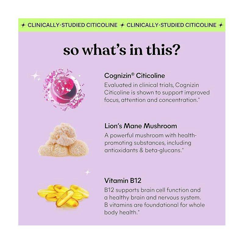 slide 4 of 7, Lemme Focus Concentration Gummies - 50ct, 50 ct