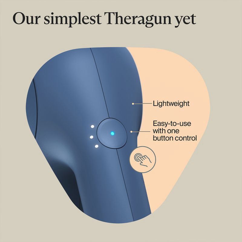 slide 4 of 9, Therabody Theragun Relief Massage Gun - Navy, 1 ct
