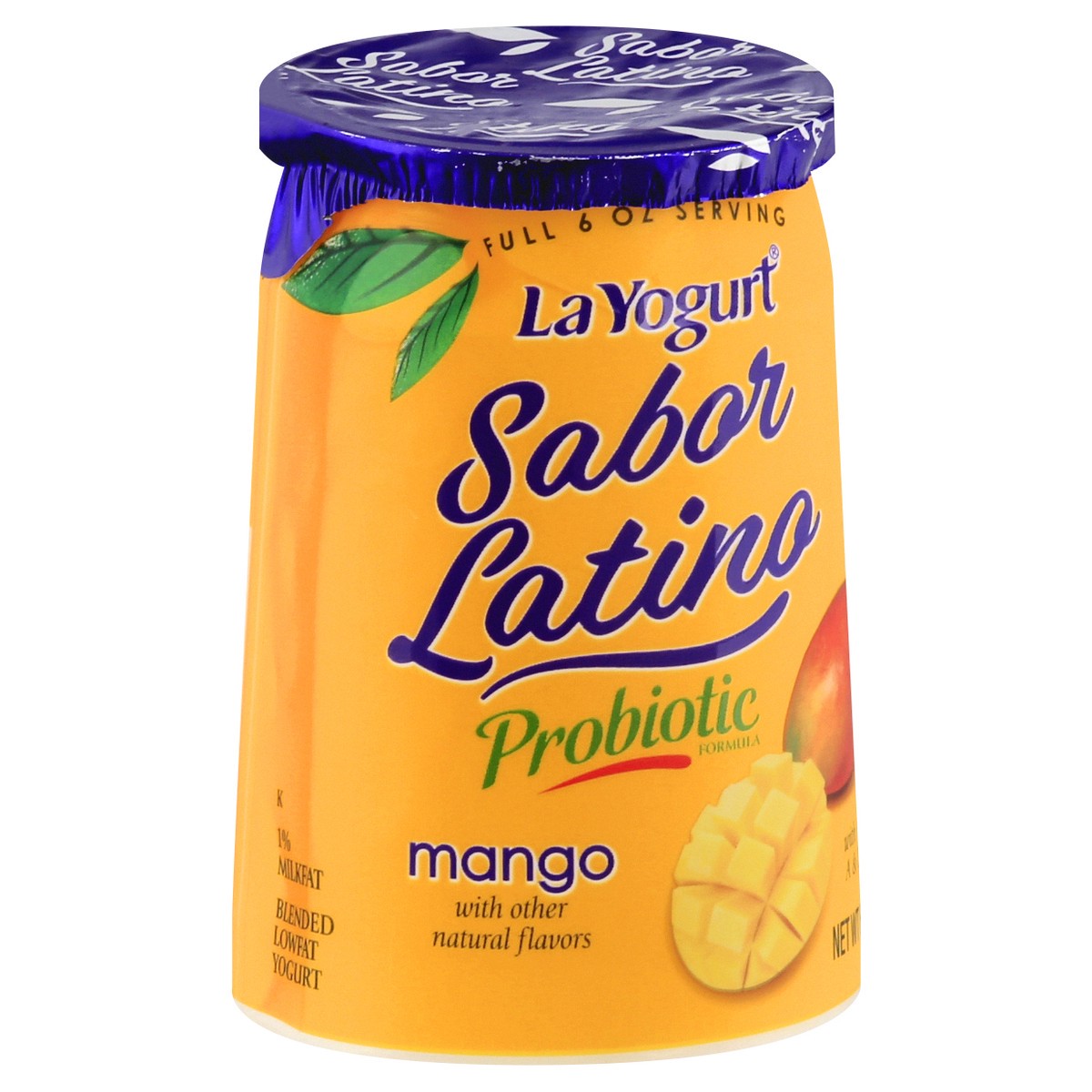 slide 2 of 9, La Yogurt Sabor Latino Blended Lowfat Mango Yogurt 6 oz, 6 oz