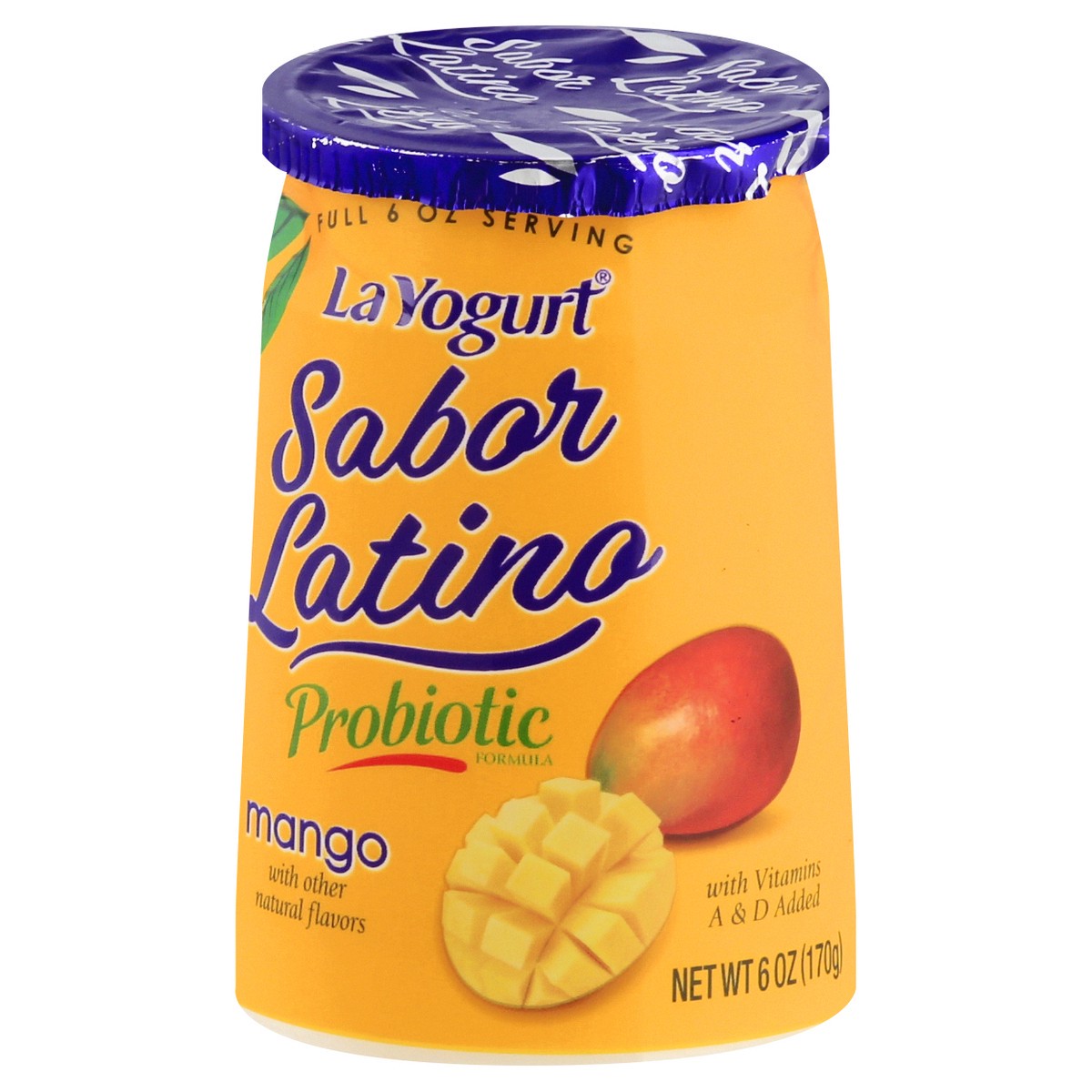 slide 3 of 9, La Yogurt Sabor Latino Blended Lowfat Mango Yogurt 6 oz, 6 oz