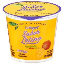 La Yogurt Sabor Latino Blended Lowfat Mango Yogurt 6 oz