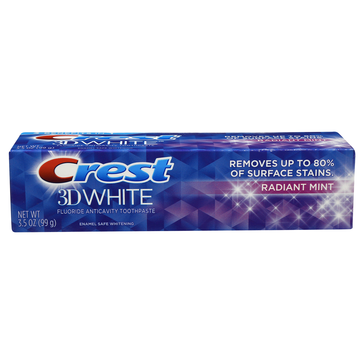 slide 7 of 7, Crest 3D White Whitening Toothpaste Radiant Mint, 3.5 oz