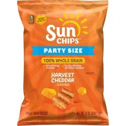 Frito-Lay SunChips Harvest Cheddar Party Size - 12oz