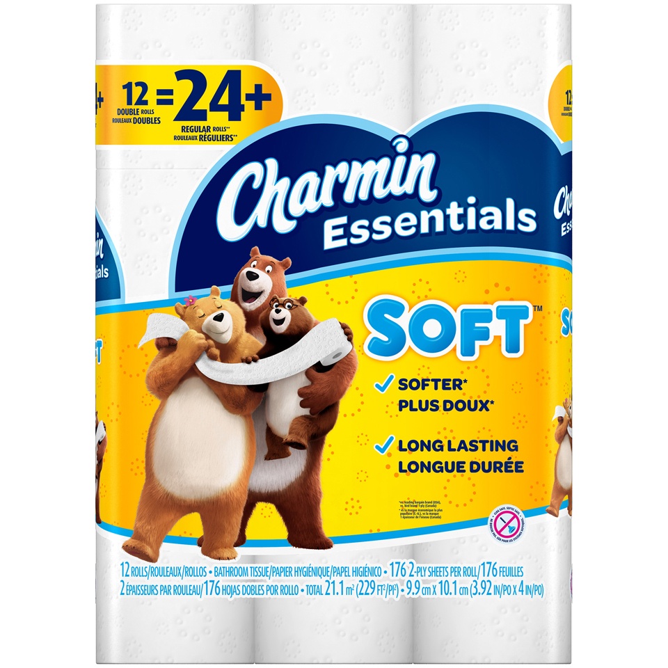 slide 4 of 4, Charmin Bathroom Tissue 12 ea, 12 ct