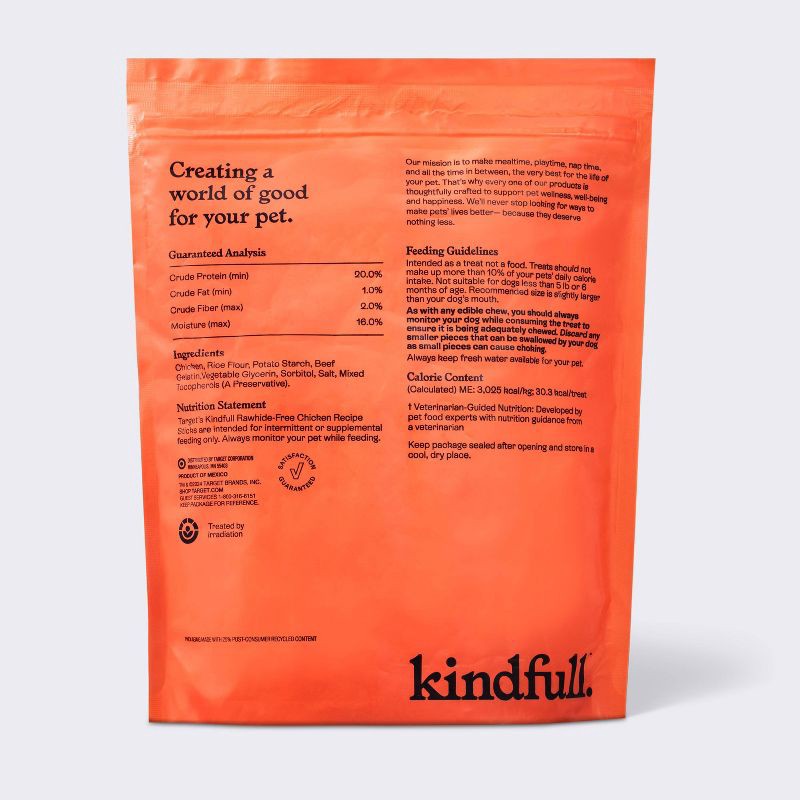 slide 3 of 7, Hide Free Chicken Recipe Stick Dog Treat - Kindfull™ - 14.1oz/40ct, 14.1 oz, 40 ct