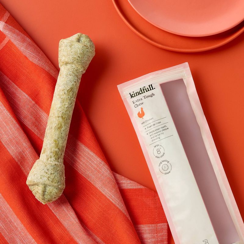 slide 2 of 7, Rawhide Alternative Limited Ingredient Chew Chicken Flavored Dog Treat - Kindfull™ - 7.6oz, 7.6 oz