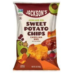 Jackson's Avocado Oil Sweet Potato Chips - Carolina BBQ 5oz