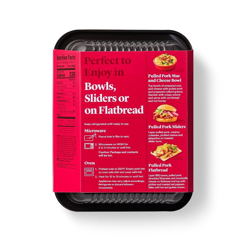 slide 2 of 5, Seasoned Pulled Pork in Bourbon Barbecue Sauce - 16oz - Good & Gather™, 16 oz