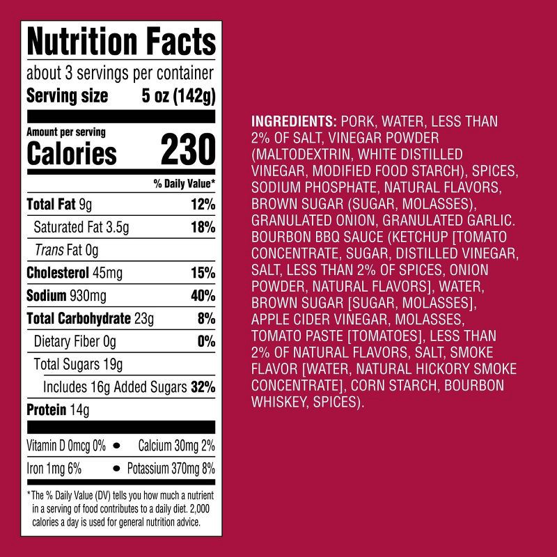 slide 5 of 5, Seasoned Pulled Pork in Bourbon Barbecue Sauce - 16oz - Good & Gather™, 16 oz