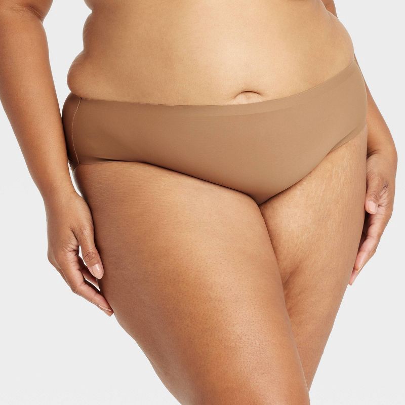 slide 2 of 3, Women's 6pk Bonded Microfiber Bikini Underwear - Auden™ Assorted Color 2X: Cotton Gusset, Mid Rise, 6 ct