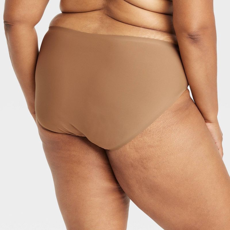 slide 3 of 3, Women's 6pk Bonded Microfiber Bikini Underwear - Auden™ Assorted Color 2X: Cotton Gusset, Mid Rise, 6 ct