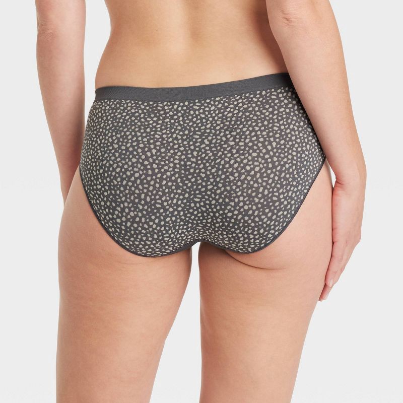 slide 3 of 5, Women's 6pk Seamless Hipster Underwear - Auden™ Assorted Color XL: Solid & Stripe Patterns, Lightweight Knit Fabric, 6 ct