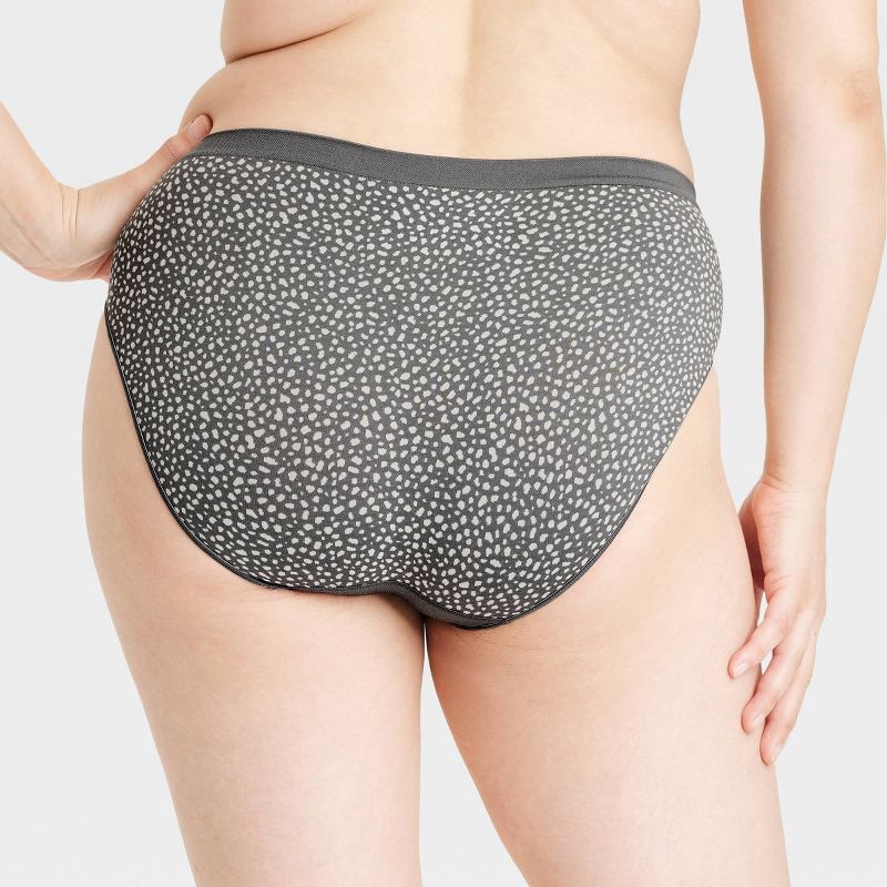 slide 5 of 5, Women's 6pk Seamless Hipster Underwear - Auden™ Assorted Color XL: Solid & Stripe Patterns, Lightweight Knit Fabric, 6 ct