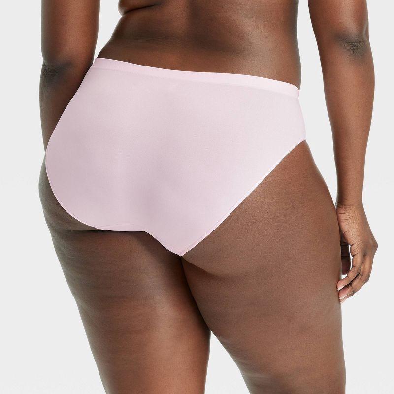 slide 5 of 5, Women's 6pk Seamless Bikini Underwear - Auden™ Assorted Color XL: Solid & Stripe Knit, Pull-On, Lightweight, 6 ct