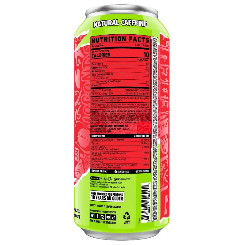 slide 9 of 10, GHOST Energy Drink Ghost Energy Cherry Limeade Energy Drink - 16 fl oz Can, 16 fl oz