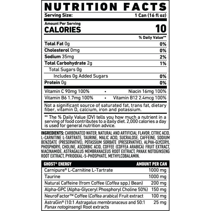 slide 10 of 10, GHOST Energy Drink Ghost Energy Cherry Limeade Energy Drink - 16 fl oz Can, 16 fl oz